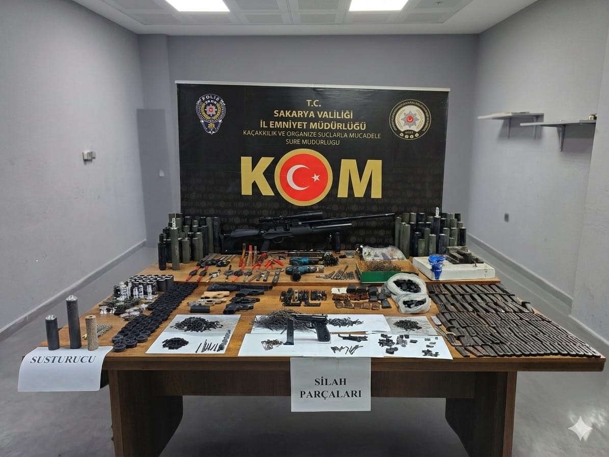 Hendek'te Kaçak silah operasyonu 2 tutuklama