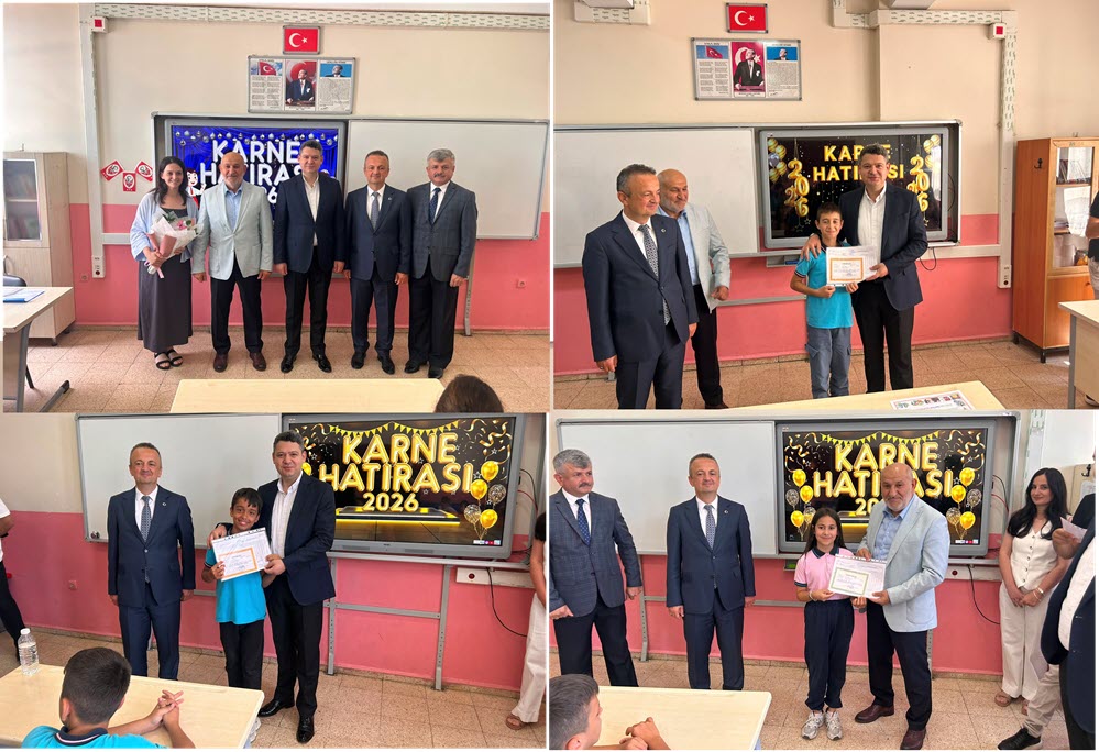  Gökpınar ve Püsküllü 2025-2026 Yıl Sonu Karne Dağıtım Töreni’ne katıldı.