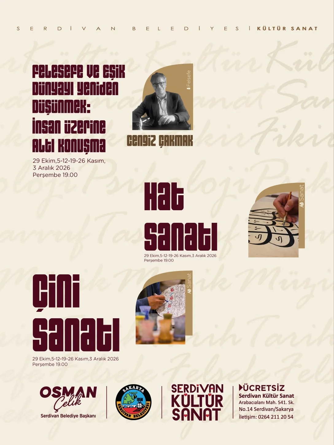 Serdivan’da Kültür Sanat Akademisi Yeni Döneme Başlıyor